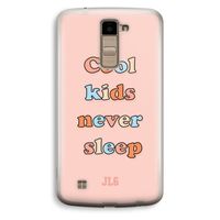 Cool Kids Never Sleep: LG K10 (2016) Transparant Hoesje