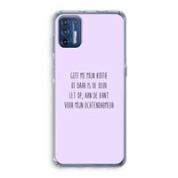 Ochtendhumeur: Motorola Moto G9 Plus Transparant Hoesje