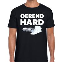 Oerend hard festival t-shirt zwart heren - thumbnail