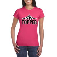 Topper t-shirt roze dames XL  - - thumbnail