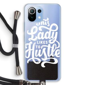 Hustle Lady: Xiaomi Mi 11 Lite Transparant Hoesje met koord