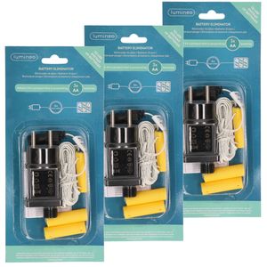 3x stuks adapter 3x AA batterij vervanger