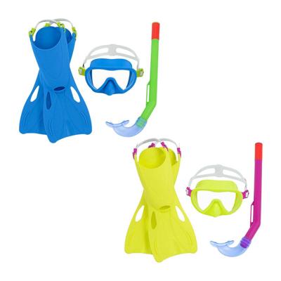 Bestway Junior Snorkel Set Anatomische Riem Kleur Assorti 37-41 +7 Jaar Strand en Zwembad 25019