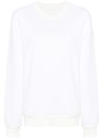 Moncler sweat à logo brodé - Blanc