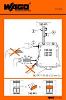 Wago 210-422 zelfklevend teken Zwart, Oranje, Wit