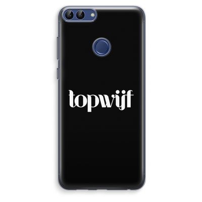 Topwijf Zwart: Huawei P Smart (2018) Transparant Hoesje