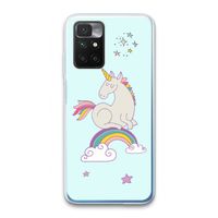 Regenboog eenhoorn: Xiaomi Redmi 10 Transparant Hoesje
