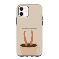 Aggressively drinks coffee: iPhone 12 mini Tough Case