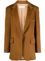 Blanca Vita blazer chiné à revers crantés - Marron