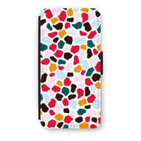 Colored Giraffe: iPhone SE 2020 Flip Hoesje