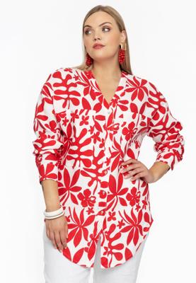 Yoek Oversized blouse ANNA | Rood | Maat 38/40