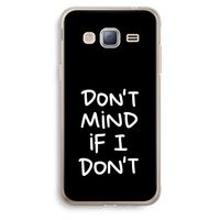 Don't Mind: Samsung Galaxy J3 (2016) Transparant Hoesje