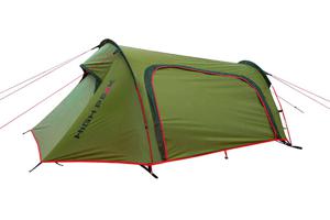 High Peak tunneltent Sparrow 260 x 200 x 90 cm groen