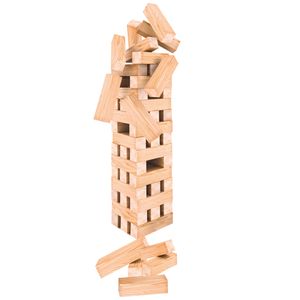 60-delige stapeltoren evenwichtsspel van hout 51 cm   -