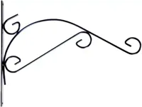 Esschert Design Hanging basket haak deco 39x2x30 cm