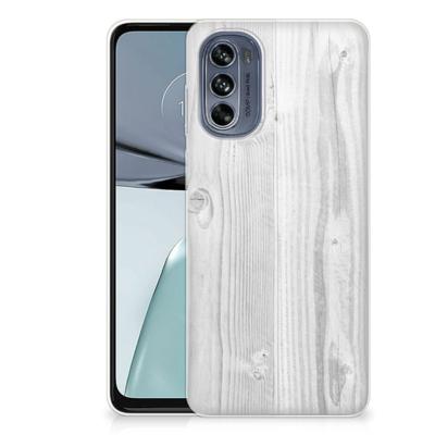 Motorola Moto G62 5G | Bumper Hoesje | White Wood