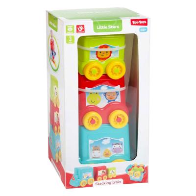 Toi-Toys Little stars baby stapeltoren trein, 3dlg.