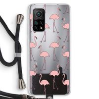 Anything Flamingoes: Xiaomi Mi 10T 5G Transparant Hoesje met koord