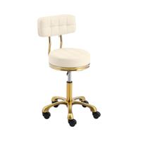 Rolkruk met rugleuning - 51 - 66 cm - 150 kg - beige/goud Rolkruk met rugleuning - 51 - 66 cm - 150 kg - beige/goud