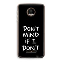 Don't Mind: Motorola Moto Z Force Transparant Hoesje
