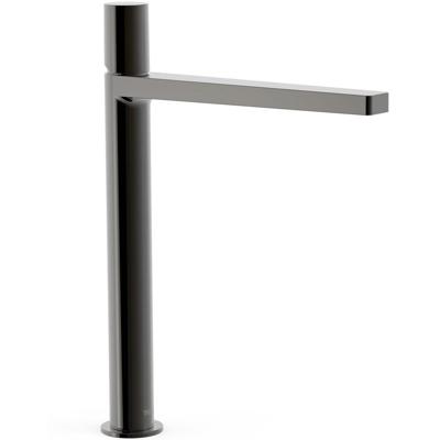 Wastafelkraan Tres Project | Opbouw | Mengkraan | Hoog model | 1-knop | Rond | Black metal
