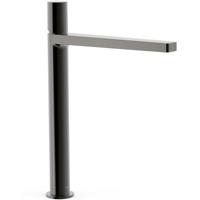 Wastafelkraan Tres Project | Opbouw | Mengkraan | Hoog model | 1-knop | Rond | Black metal