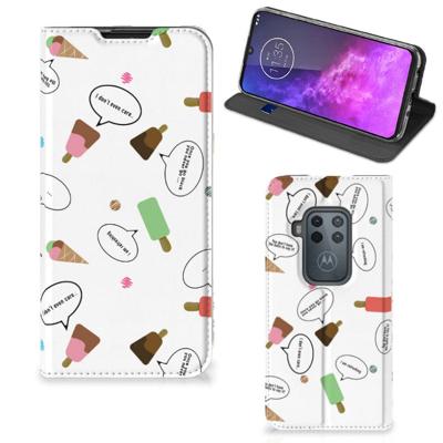 Motorola One Zoom | Flip Style Cover | IJsjes