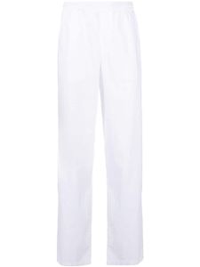 ASPESI pantalon évasé à taille élastiquée - Blanc