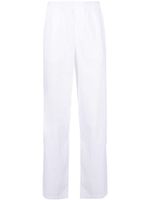 ASPESI pantalon évasé à taille élastiquée - Blanc