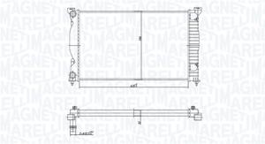 Radiateur MAGNETI MARELLI, u.a. für Audi, Seat