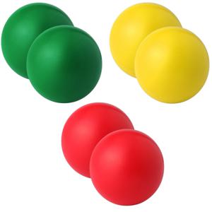 Anti stressballen Relaxman kleurenmix - 6x stuks - Dia 6 cm - Mindfullness - Ontspanning artikelen