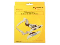 Delock 89556 PCI Express x1-kaart naar 2 x serieel RS-232 + 1 x parallel - thumbnail