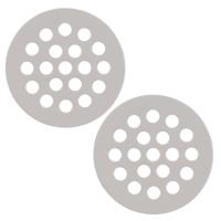 Bloemenschikker voor in vaas - 2x - bloemverdeler - Dia 10 cm - wit - vaas raster - dolomiet