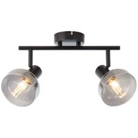 Brilliant Design plafondlamp Reflekt 2-lichts zwart 82713/06