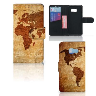Samsung Galaxy A3 2017 | Flip Cover | Wereldkaart
