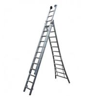 Little Jumbo Opsteekladder PRO 3x14 met toprollen 3,75/9,00m Little Jumbo Opsteekladder PRO 3x14 met toprollen 3,75/9,00m
