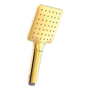 Tres Barras massage handdouche met 3 standen vierkant 24k Goud glans
