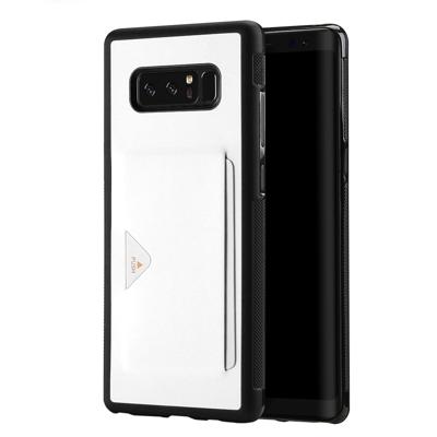Samsung Galaxy Note 8 | TPU Hoesje | Wit met Pashouder