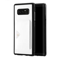 Samsung Galaxy Note 8 | TPU Hoesje | Wit met Pashouder
