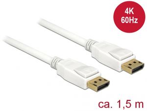 DeLOCK 85509 1.5m DisplayPort DisplayPort Wit DisplayPort kabel