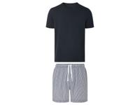 LIVERGY Heren pyjama (Marineblauw, M)