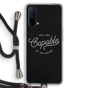 Capable: OnePlus Nord CE 5G Transparant Hoesje met koord