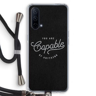 Capable: OnePlus Nord CE 5G Transparant Hoesje met koord
