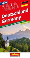 Wegenkaart - landkaart Road maps Deutschland 2026 Duitsland | Hallwag