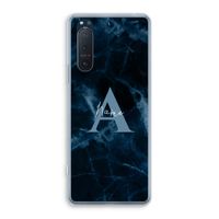 Midnight Marble: Sony Xperia 5 II Transparant Hoesje