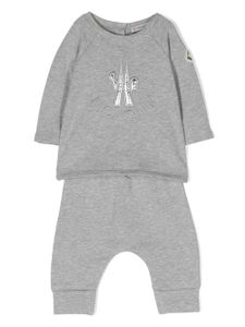 Moncler Enfant embroidered-logo tracksuit set - Gris