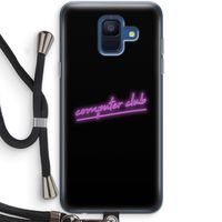 Vice Black: Samsung Galaxy A6 (2018) Transparant Hoesje met koord