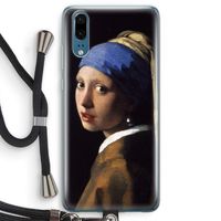 The Pearl Earring: Huawei P20 Transparant Hoesje met koord