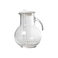 Cosy & Trendy water Schenkkan - met koelfunctie - transparant en wit - 2 liter