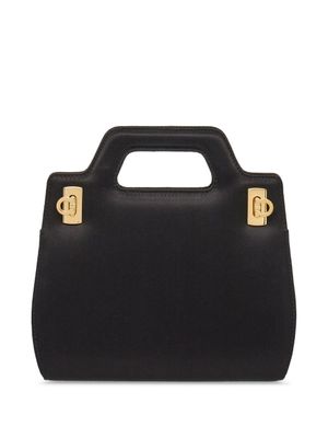 Ferragamo mini sac à main Wanda à boucle Gancini - Noir